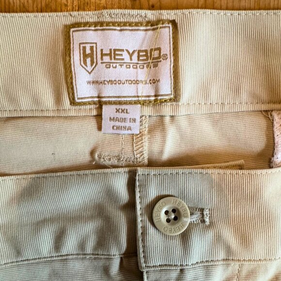 Heybo Outdoors Augusta Chino Shorts XXL Stone NWT - Picture 6 of 8